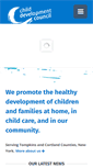 Mobile Screenshot of childdevelopmentcouncil.org